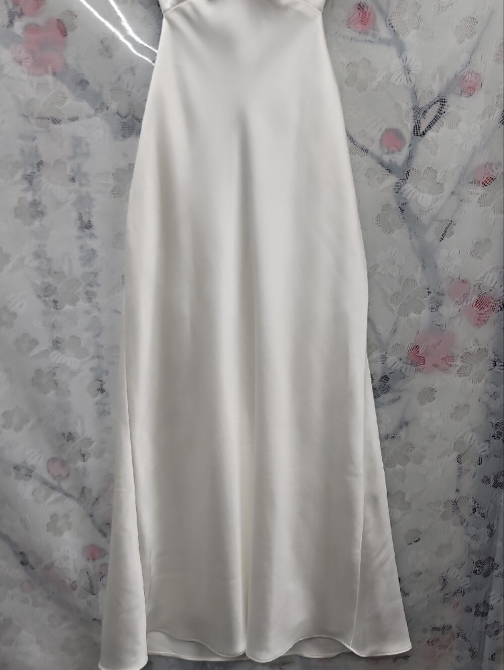 Sachin & Babi NWT Sierra V-Neck Cutout Satin Midi Dress Size 2 Ivory White - Picture 6 of 12